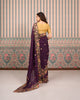 VIOLET CREPE SAREE