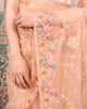 PEACH NET SAREE