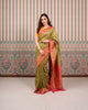 PISTACHIO GREEN BROCADE SAREE