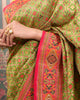 PISTACHIO GREEN BROCADE SAREE