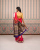 SCARLET RED PURE SILK SAREE